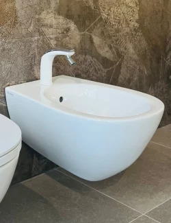 ARIA BIDET BLANC+CHROME